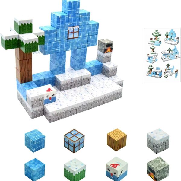 80PCS Magnetic Blocks - Build  Set, Magnetic Building Blocks Toddler Toys  Sensory Outdoor Toys for 3+ Year Old Boys & Girls, Kids Toys for Ages 4-6 6-8 5-7